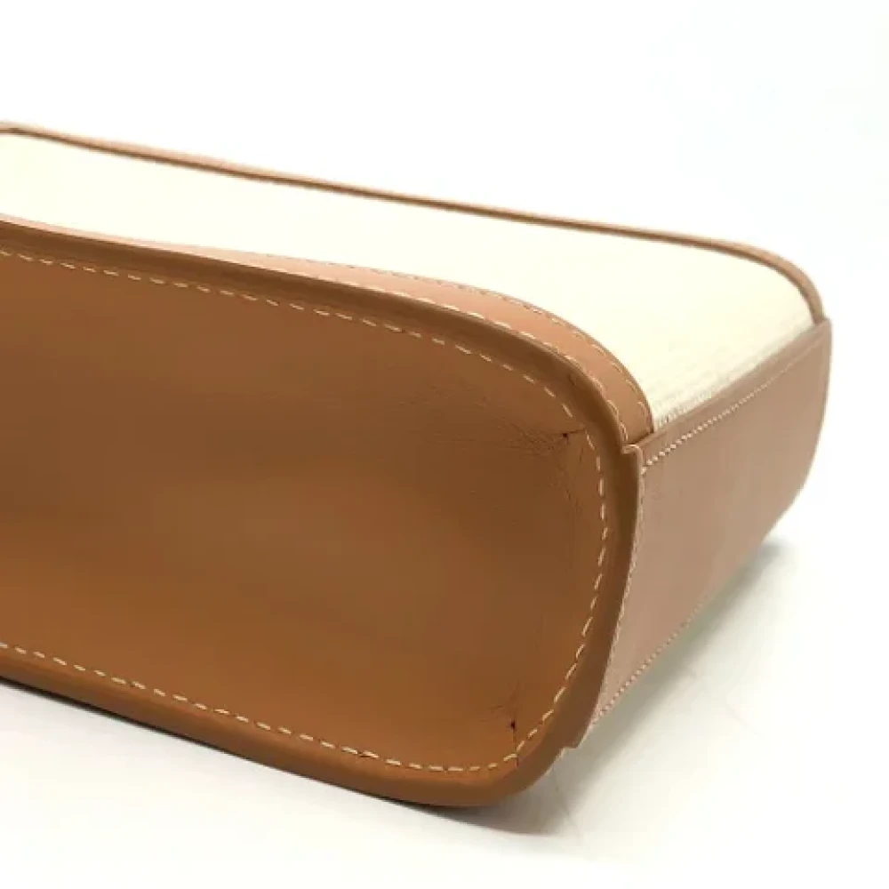 Celine Vintage Pre-owned Fabric shoulder-bags Beige Dames