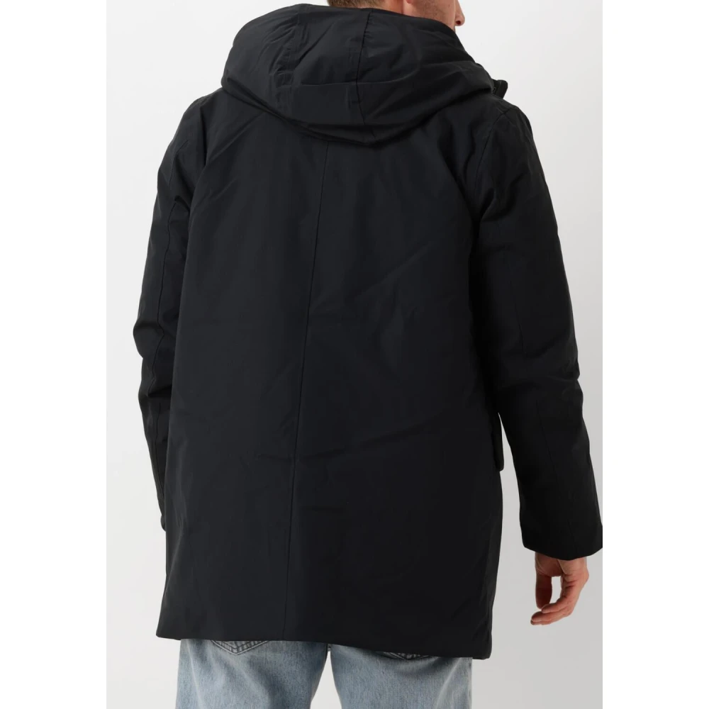 Elvine Zwarte Winter Parka voor Mannen Black Heren