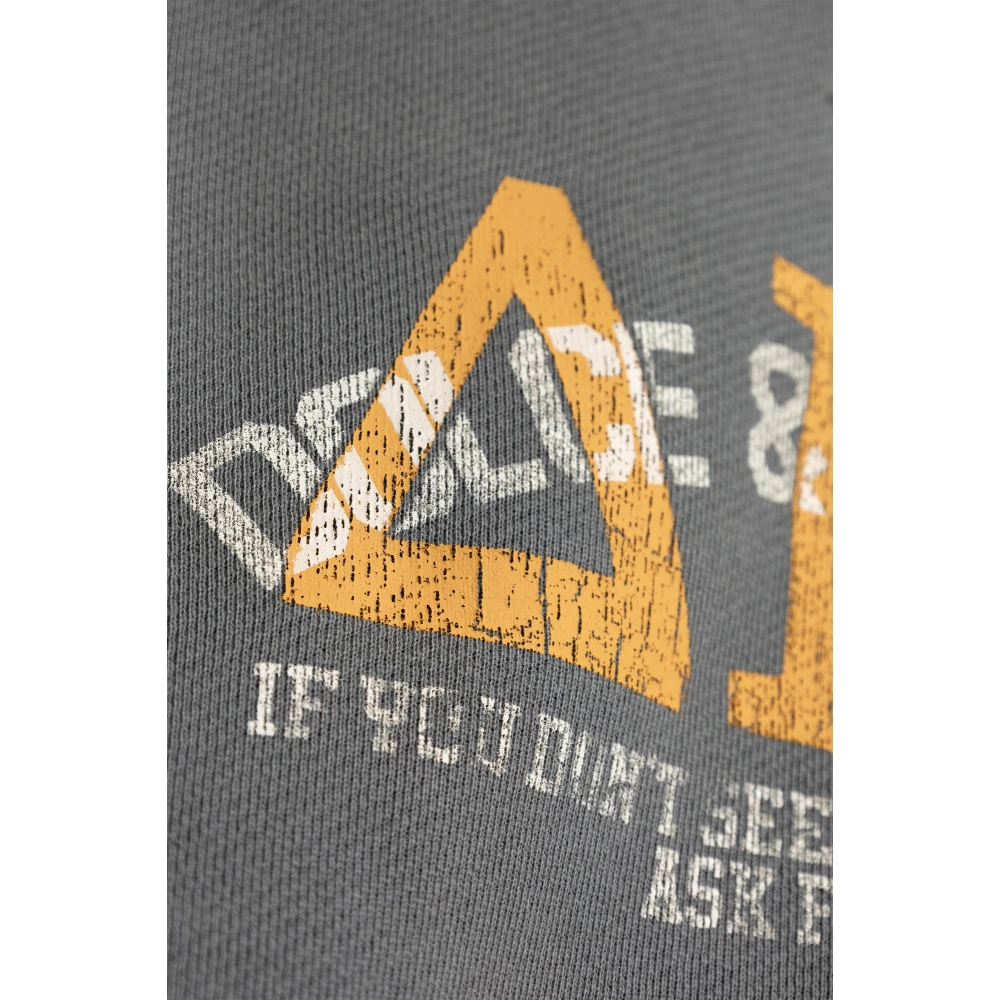 Dolce & Gabbana Gedrukte sweatshirt Gray Heren