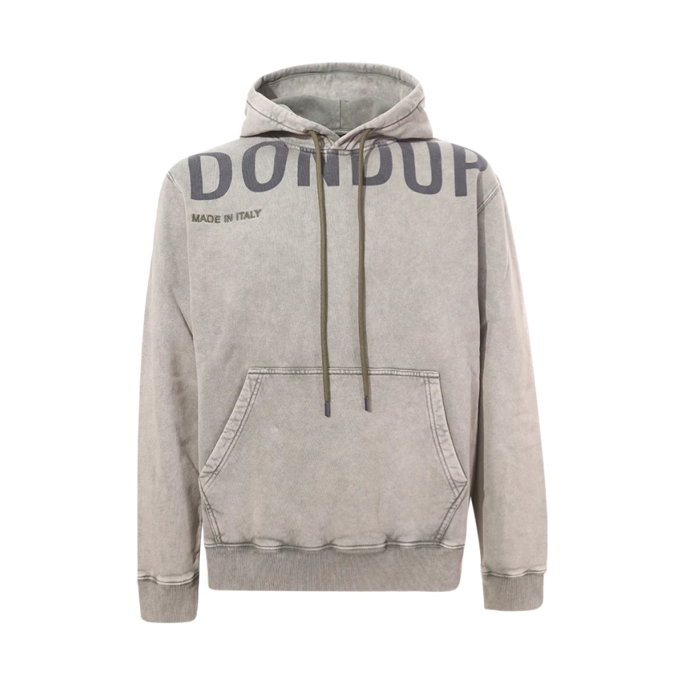 Dondup Groene hoodie met logoprint Green Heren