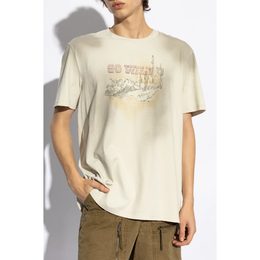 Isabel marant T-shirt Honore Gray Heren