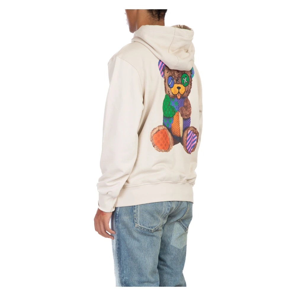 Barrow Gezellige Teddy Hoodie in Bw009 White Heren