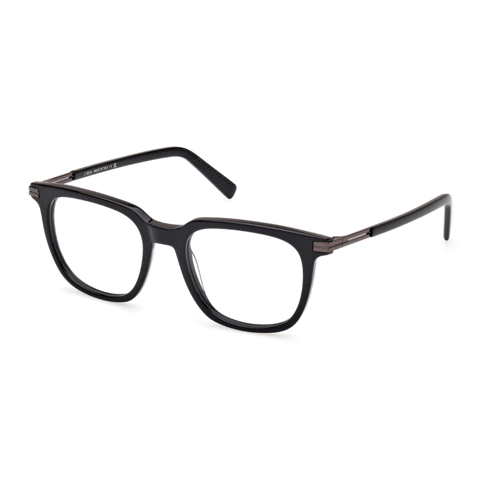 Zegna Black Glasses, Unisex, 52 Mm, Eyewear Frames