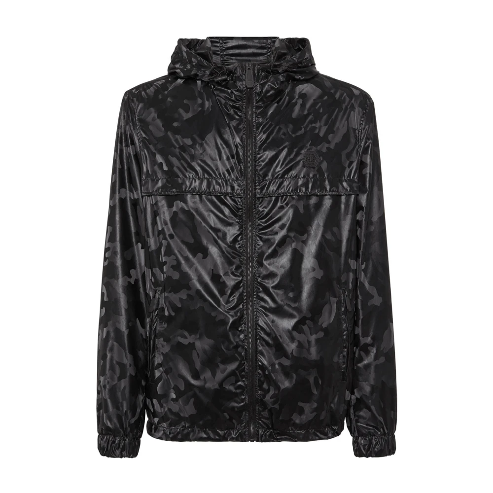 Philipp Plein Stijlvolle Jas met Uniek Ontwerp Black Heren