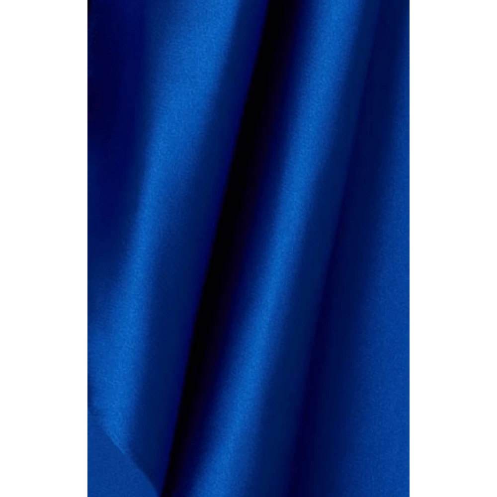 Balenciaga Elektrisch Blauwe Satijnen Omslagrok Blue Dames