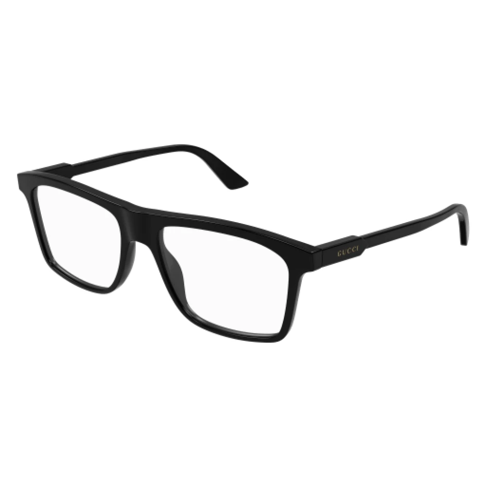 Gucci Vierkante platte bovenkant optische bril Black Unisex