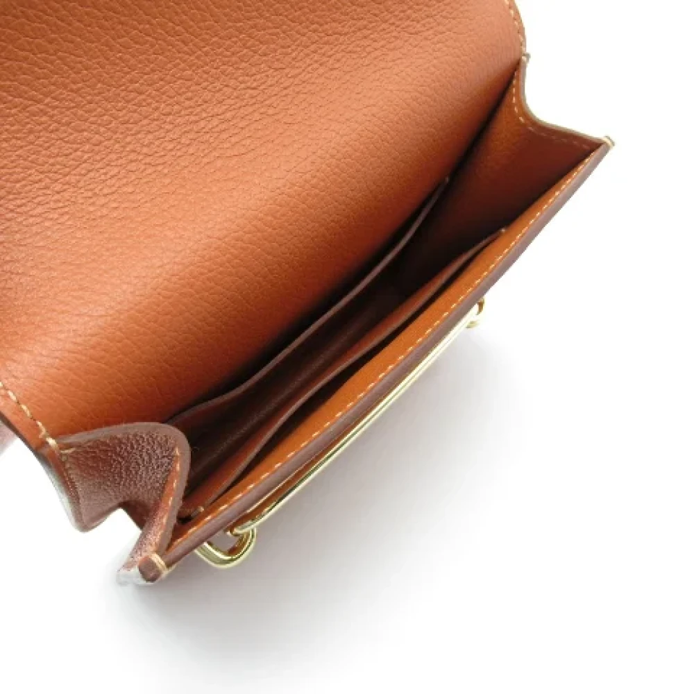 Hermès Vintage Pre-owned Leather wallets Brown Dames