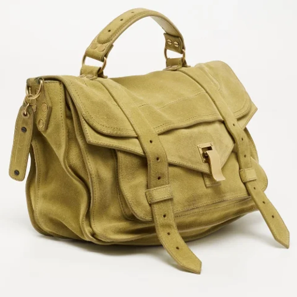 Proenza Schouler Pre-owned Suede handbags Green Dames