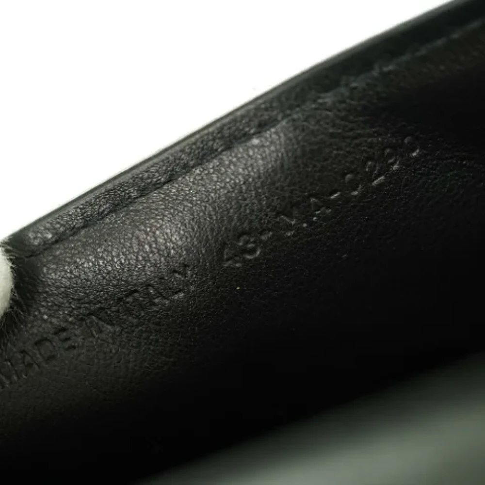 Dior Vintage Pre-owned Leather shoulder-bags Black Dames
