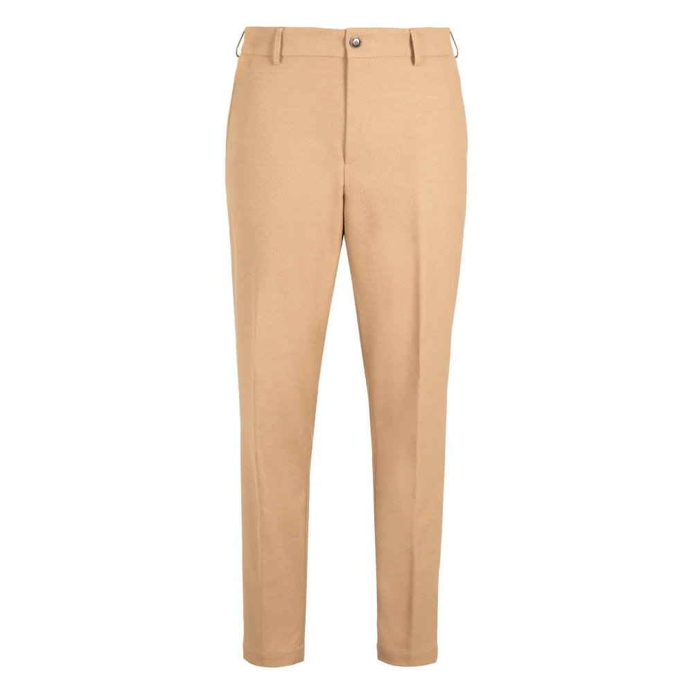 Hugo Men's Beige Blend Wool Trousers With Pockets - Chinos - M - Trousers