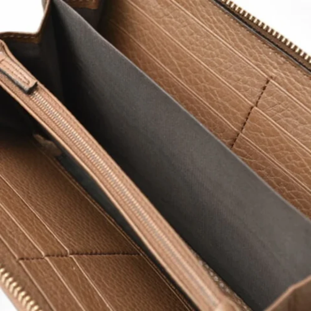 Gucci Vintage Pre-owned Leather wallets Brown Dames
