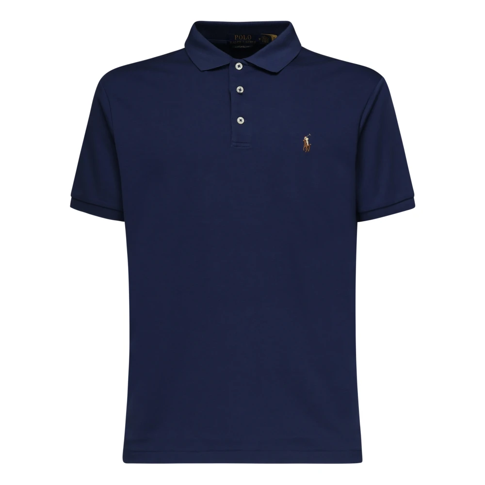 Polo Ralph Lauren Men's Blue Contrasting Logo Polo Shirt