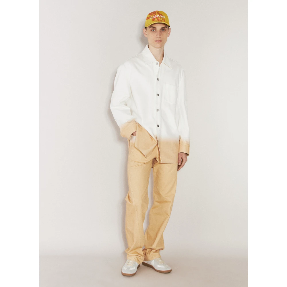 Lanvin Gradient Twisted Jeans Orange Heren