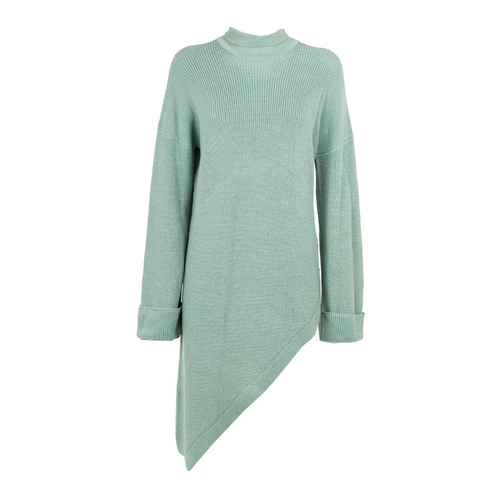 Manila Grace Groene Gebreide Trui Vrouwen Winter Green Dames