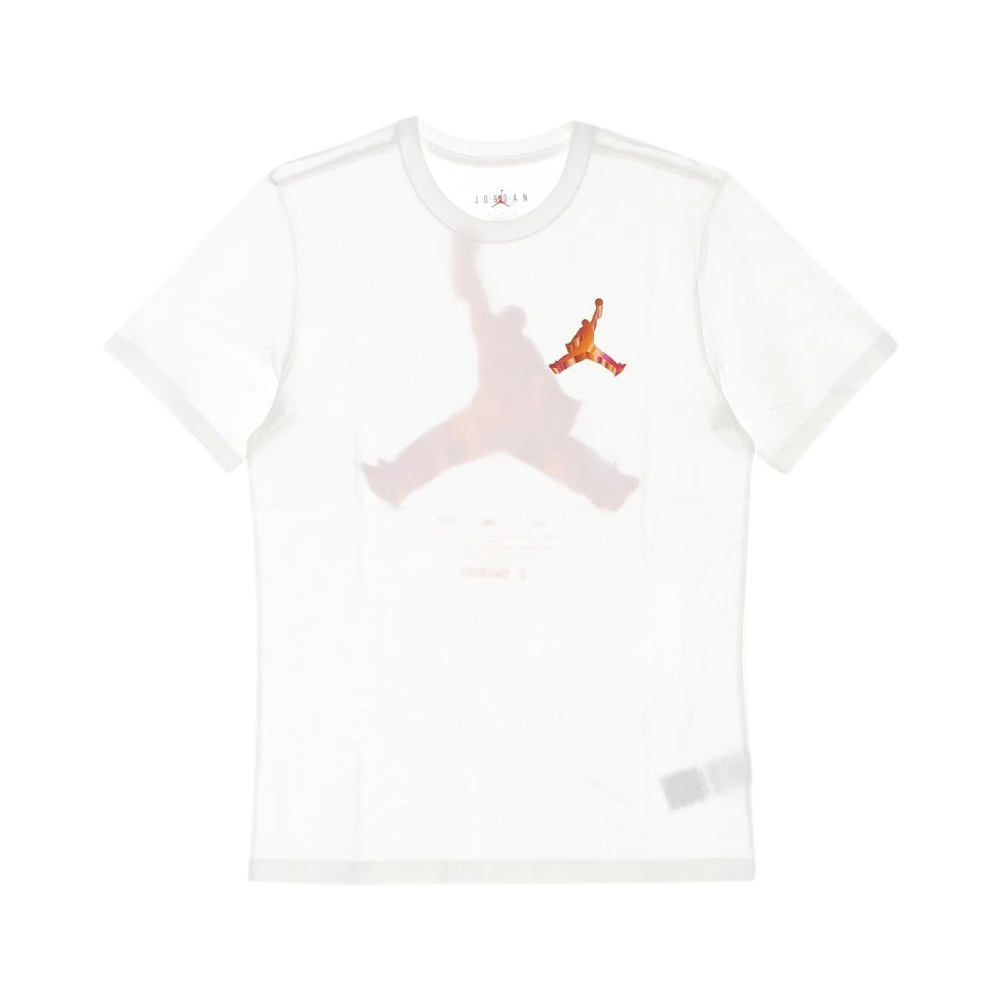 Jordan Men's White Jumpman 3D Crew T-Shirt - Training T-Shirts & Tops - Xl - Sport