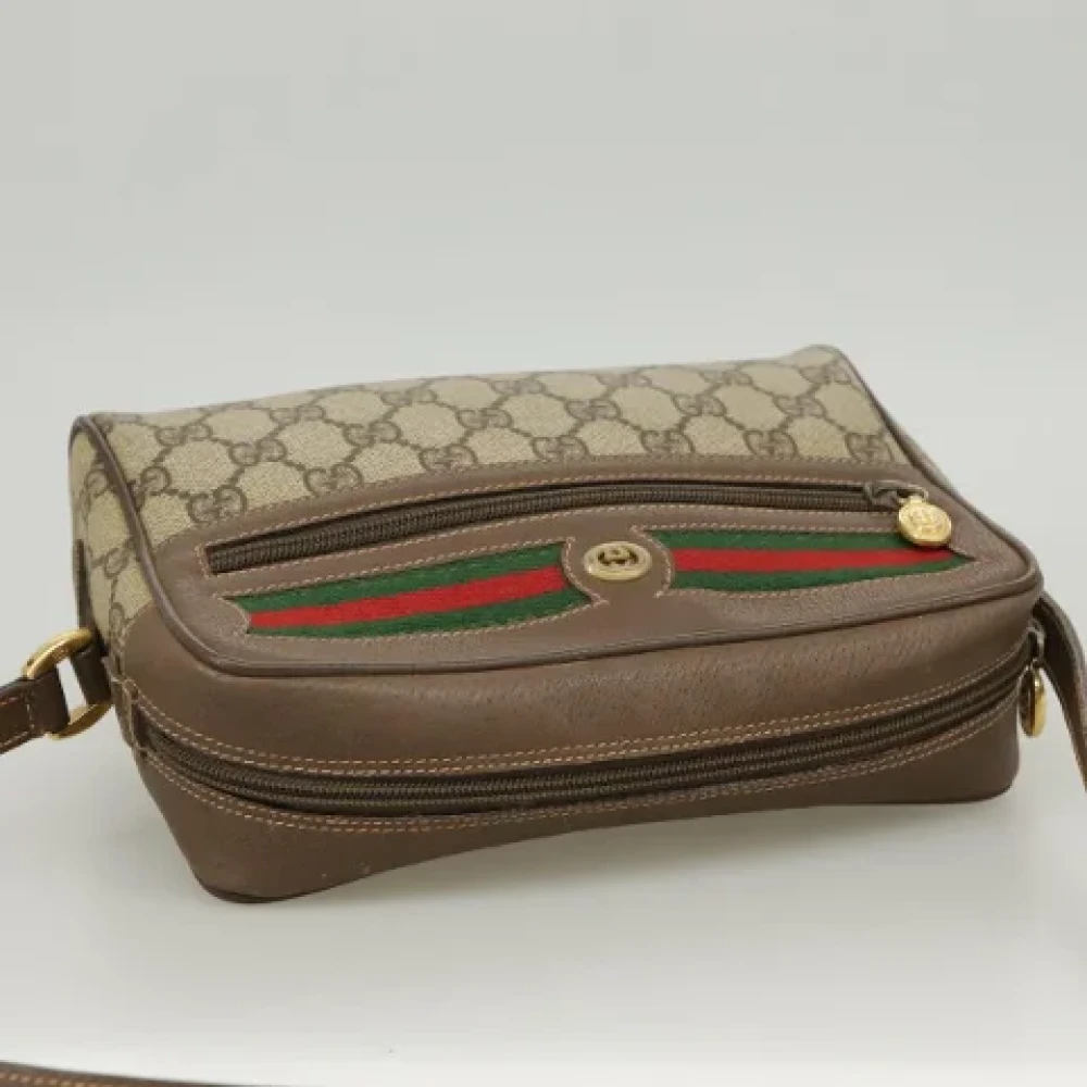 Gucci Vintage Pre-owned Leather gucci-bags Beige Dames