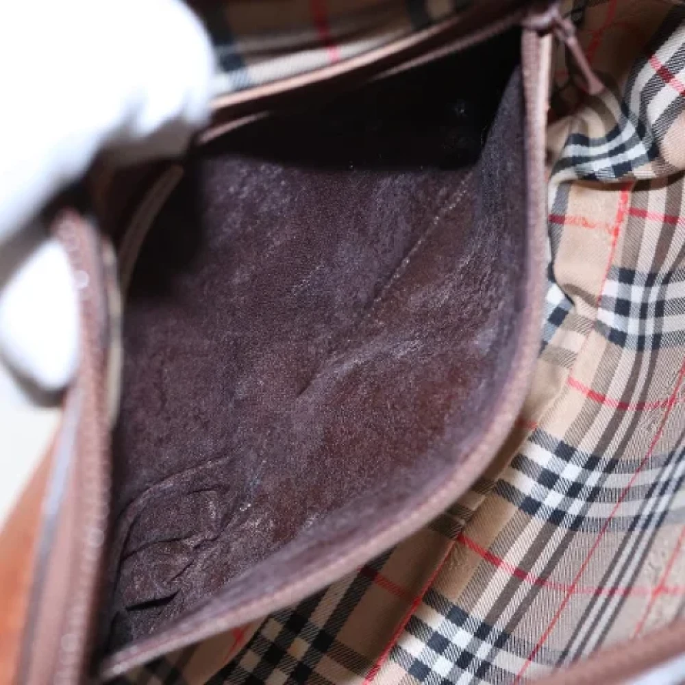 Burberry Vintage Pre-owned Leather shoulder-bags Brown Dames