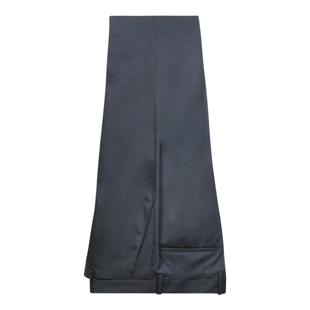 Lardini Elegant Donkergrijs Micro Patroon Pak Blue Heren