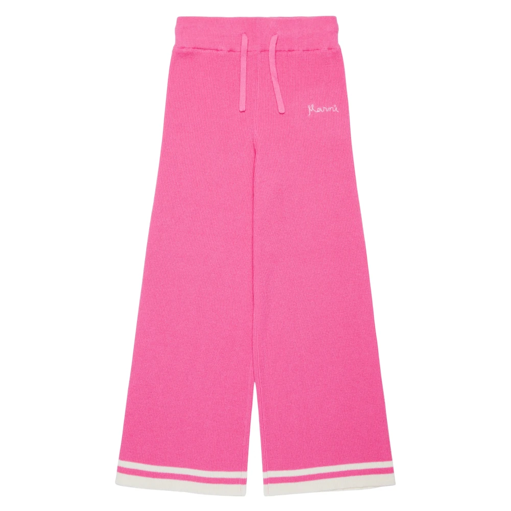 Marni Girls Pink Trousers, 14 Y, Knitted Trousers