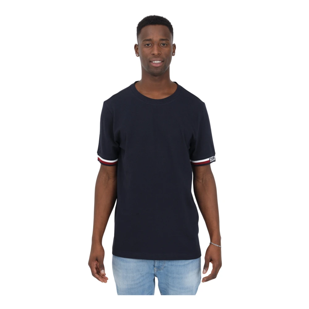 Tommy Hilfiger T-shirt Korte Mouw MONOTYPE BOLD GS TIPPING TEE