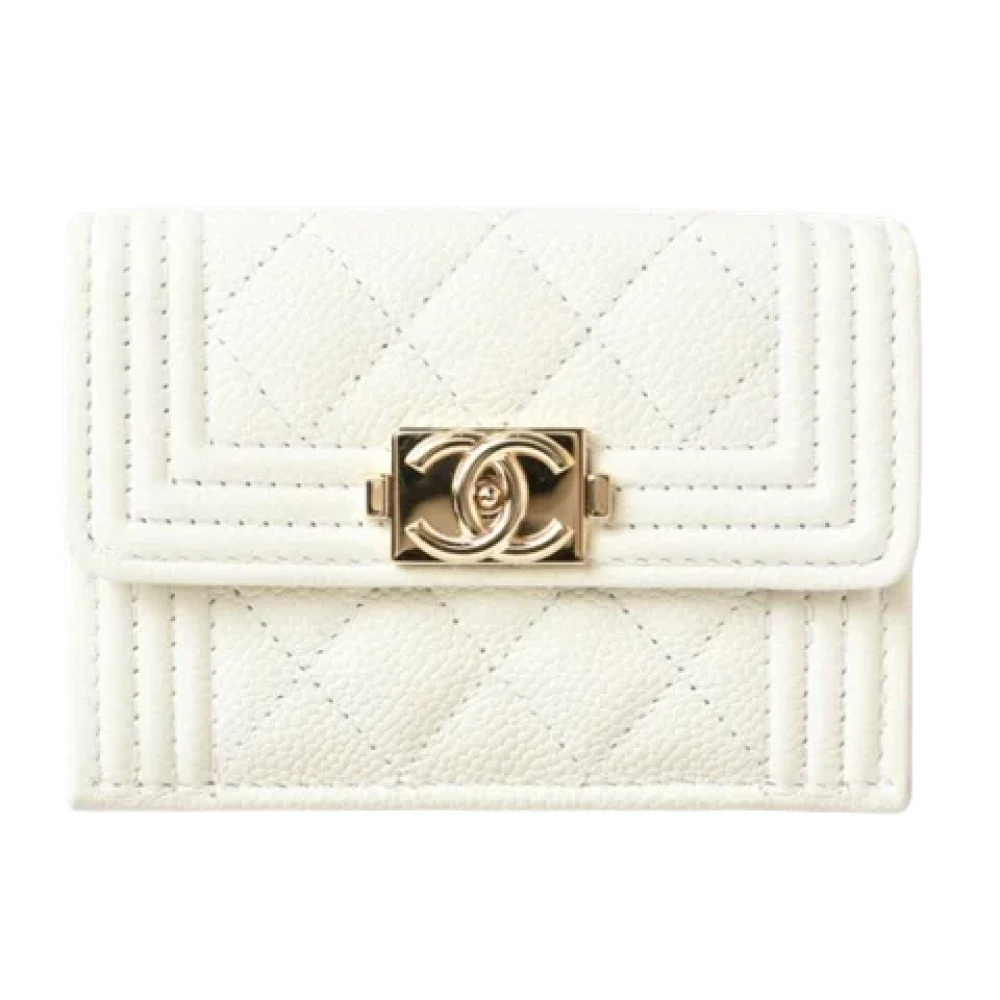 Chanel Vintage Pre-owned Leather wallets White Dames