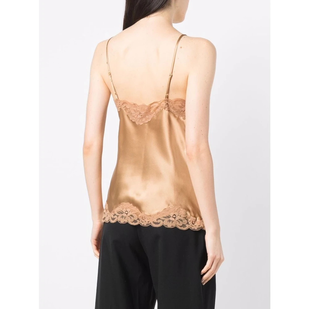 Gold Hawk Bruine Bloemen Camie Top Brown Dames