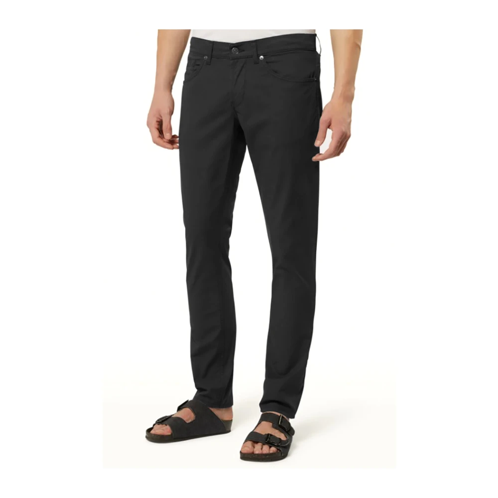 Dondup George Skinny Fit Lage Taille Jeans Black Heren