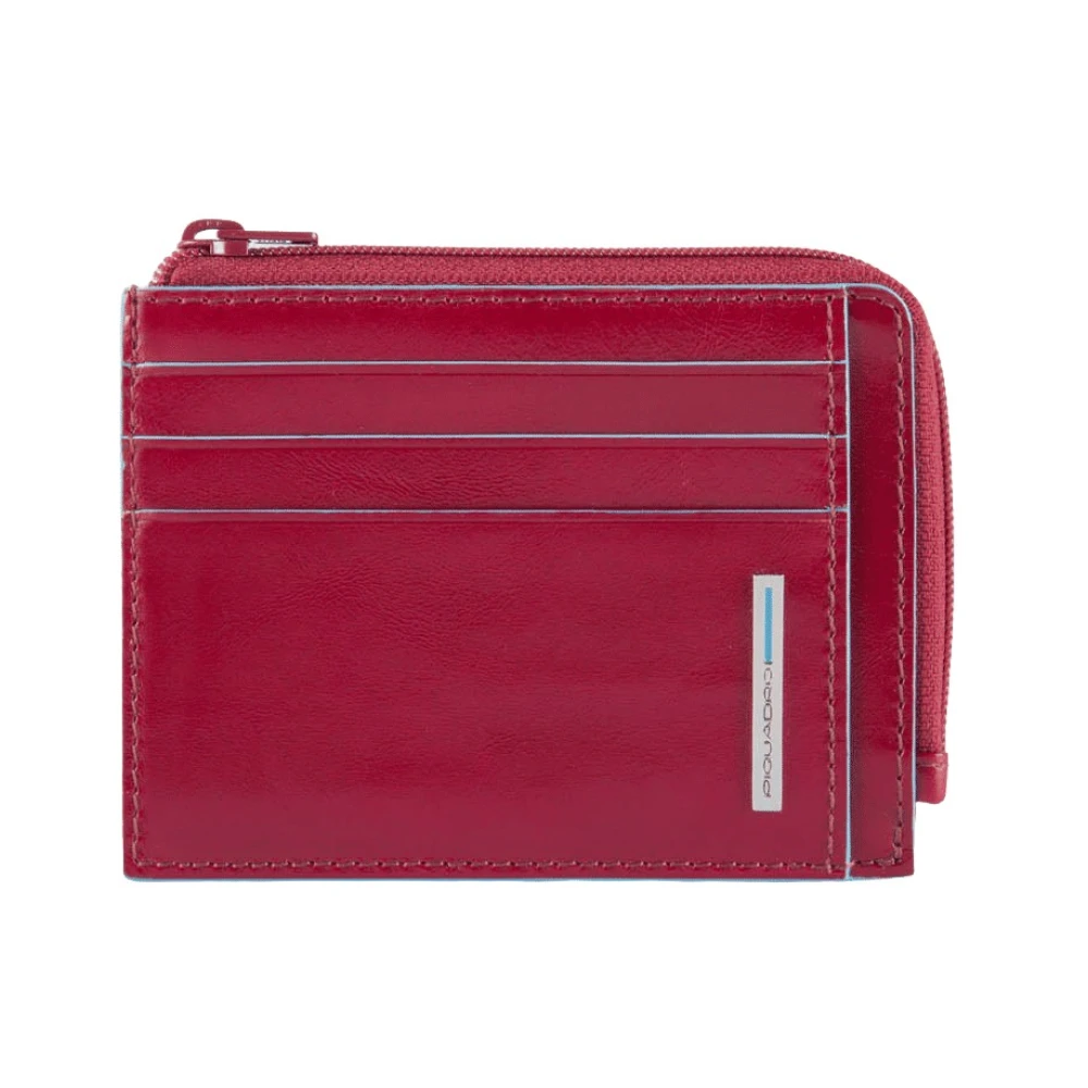 Piquadro Men's Red Wallets & Cardholders, One Size, Zipped Coin Purse With Docut Holder