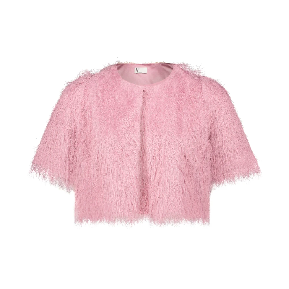 Vera Mont Elegante bolerojas met franjes Pink Dames