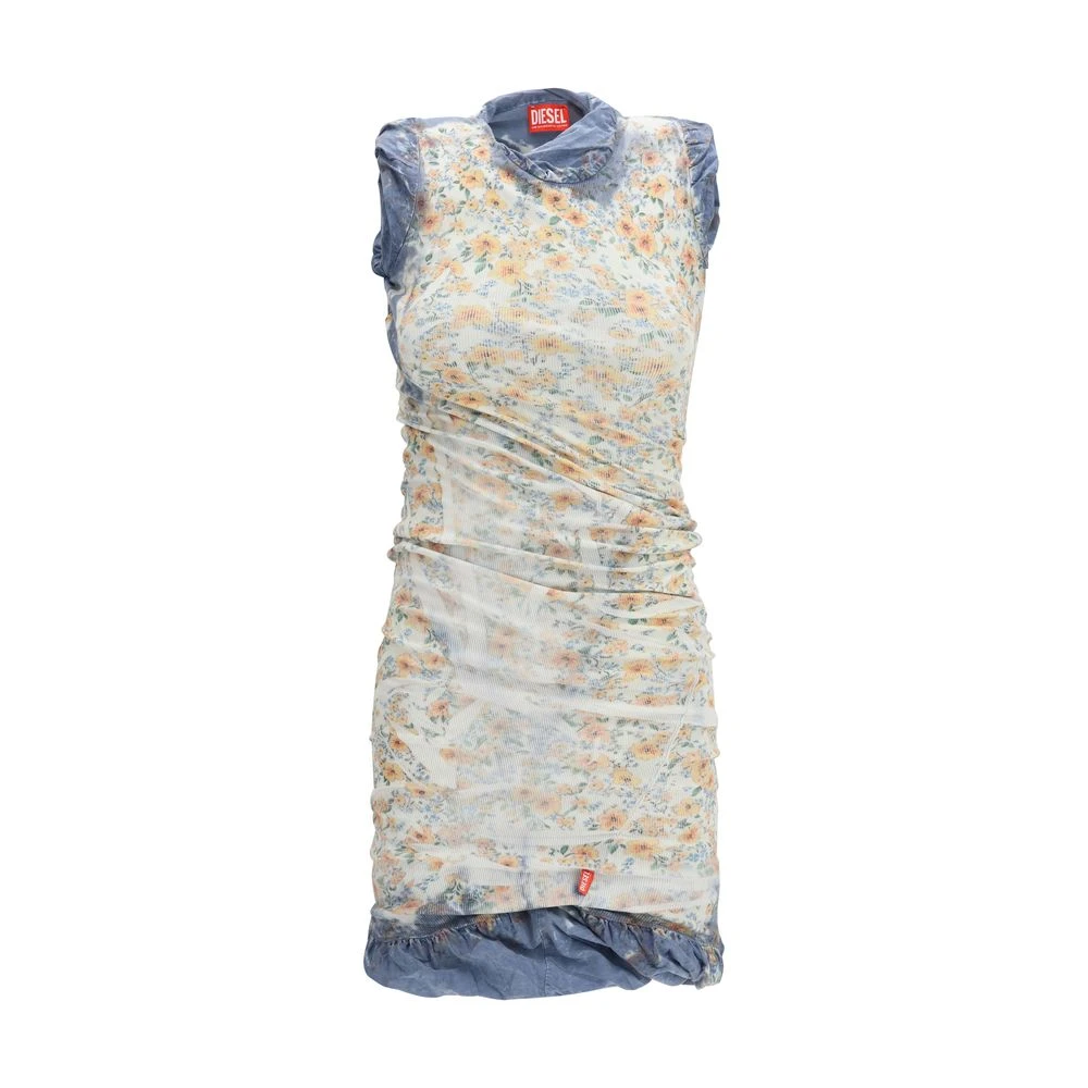 Diesel Vrouw Beige Kleedjes Dames, S, Katoen, D-Ayana Dress