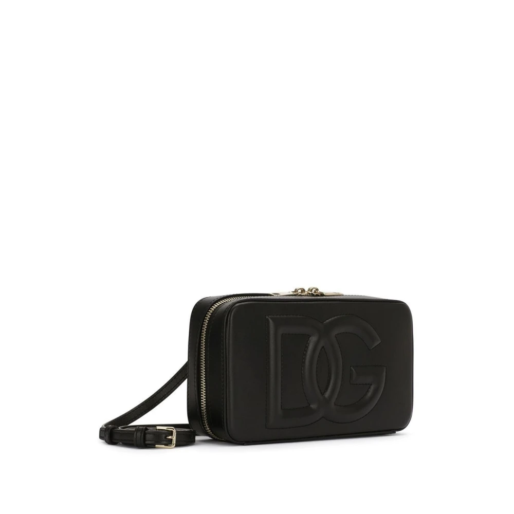 Dolce & Gabbana Camera tas met logo print Black Dames