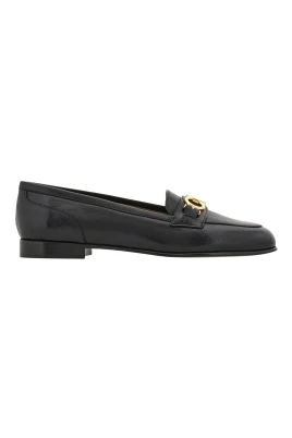 Loafers med läderögla