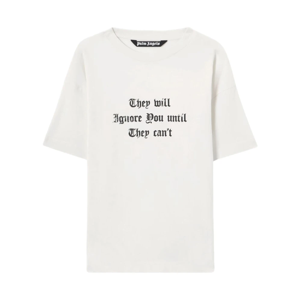 Palm Angels Men's White Statet T-Shirt - T-Shirts - Xl - Tops