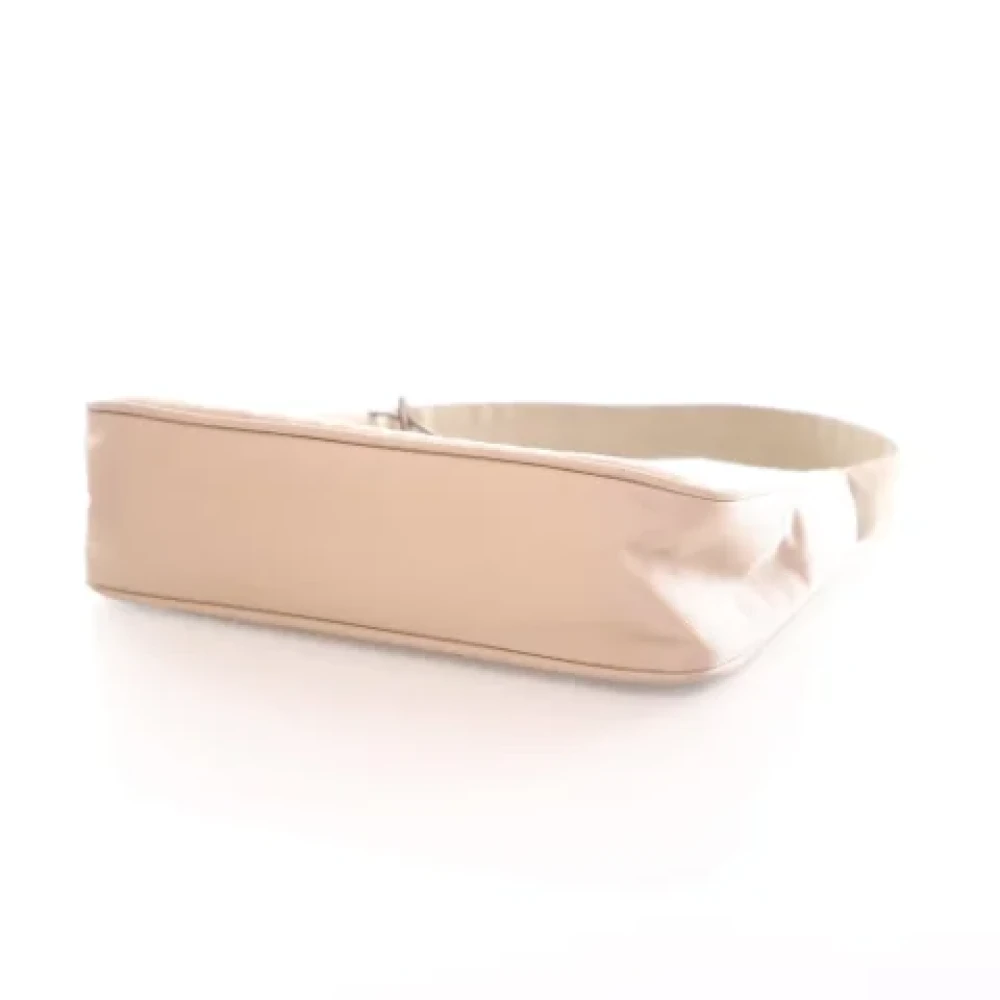 Prada Vintage Pre-owned Nylon handbags Beige Dames