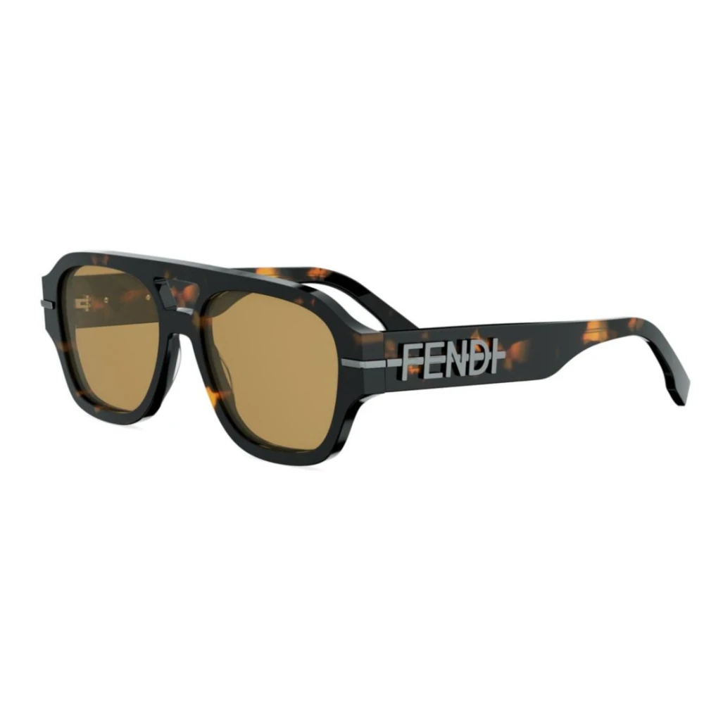 Fendi Brown Fe40130i - Unisex - Sunglasses - 55 Mm - Accessories