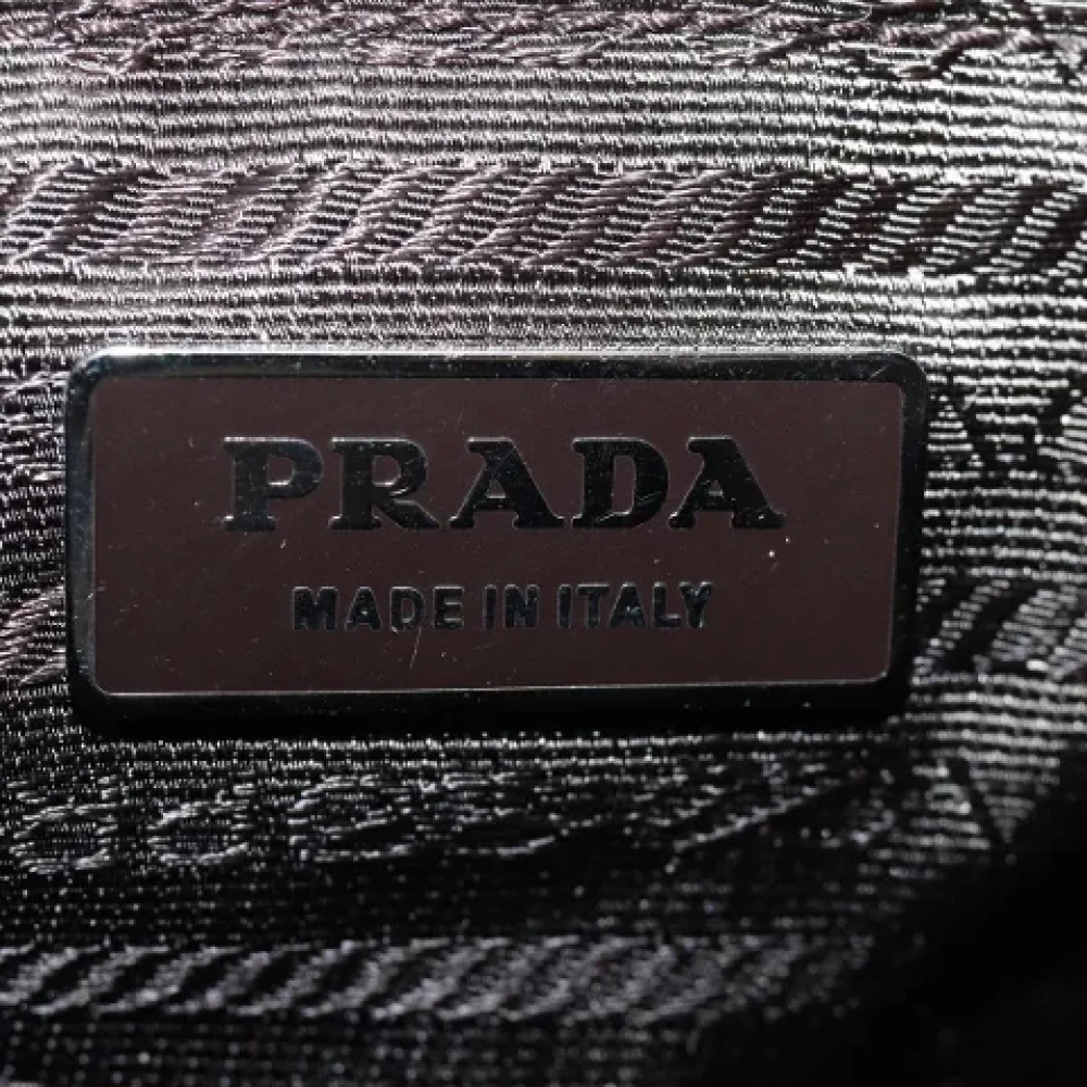 Prada Vintage Pre-owned Fabric prada-bags Brown Dames