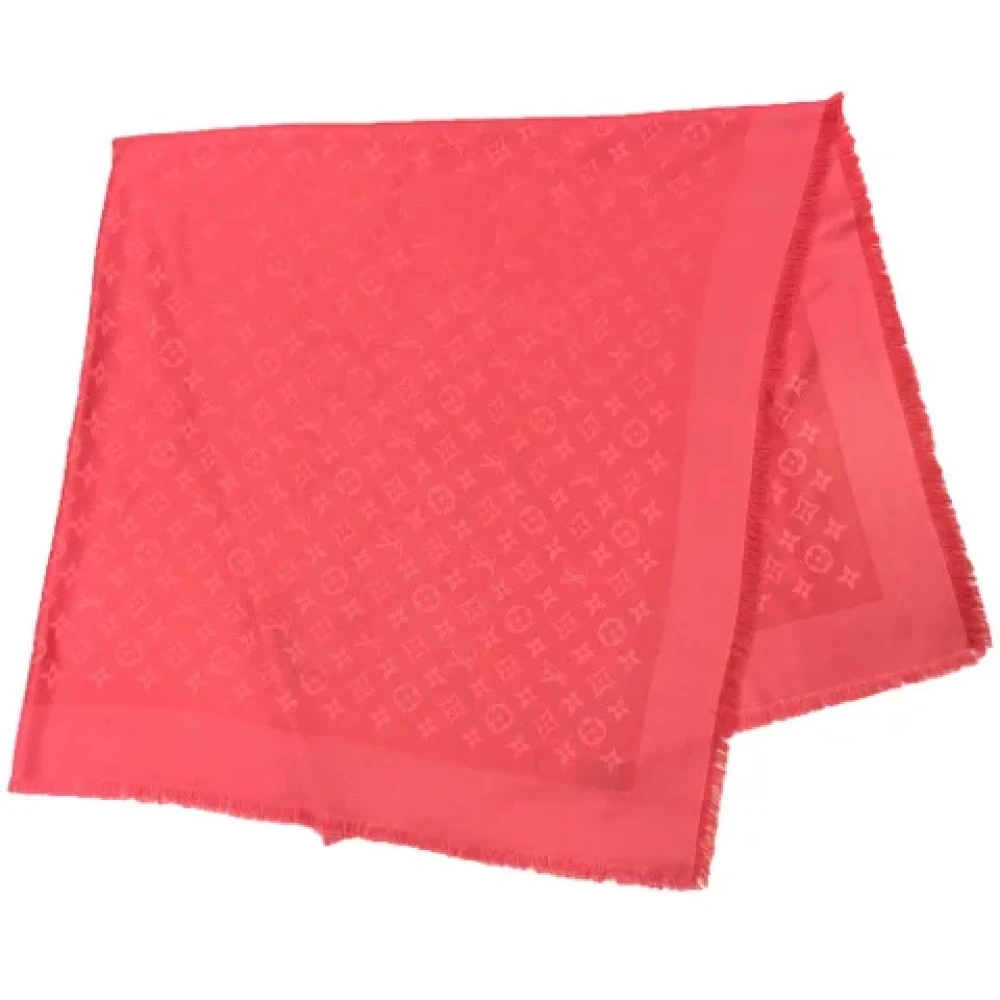 Louis Vuitton Vintage Pre-owned Silk scarves Pink Dames