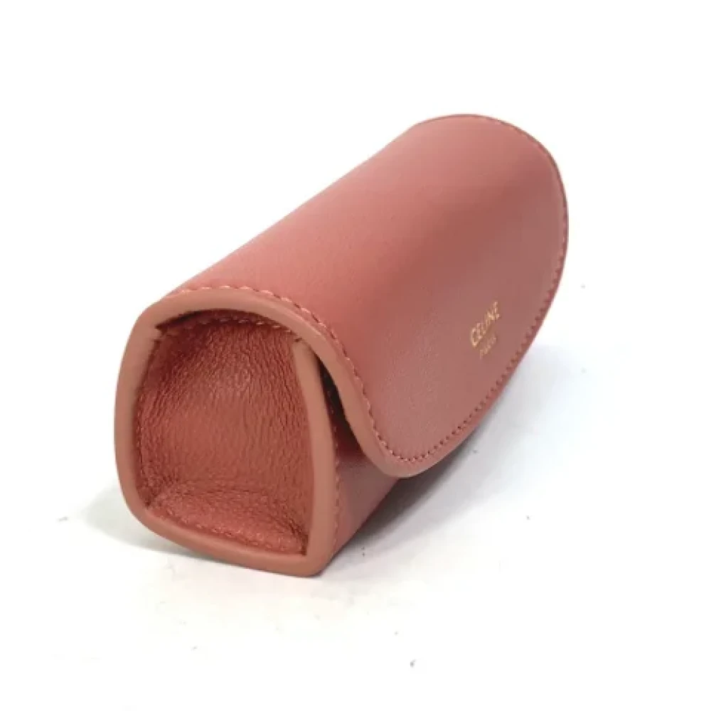 Celine Vintage Pre-owned Leather home-office Pink Dames