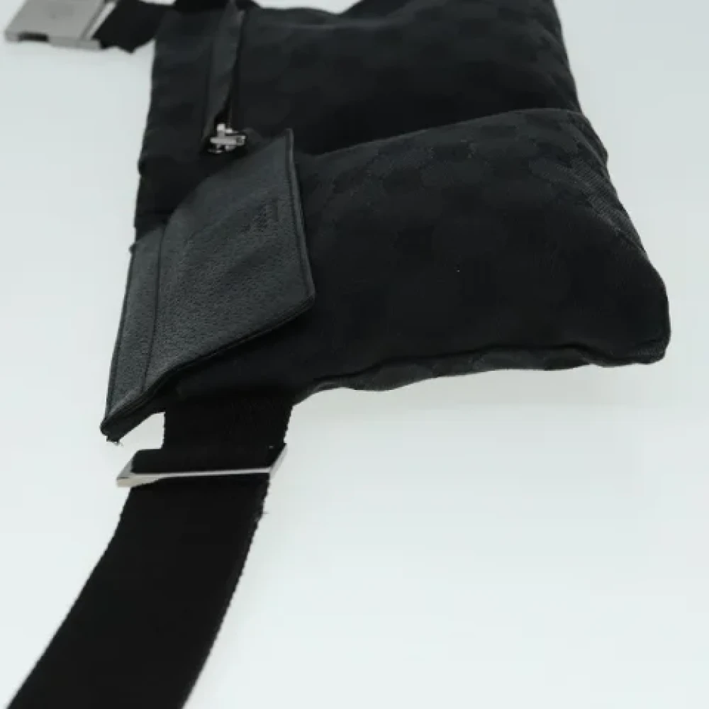 Gucci Vintage Pre-owned Canvas crossbody-bags Black Dames