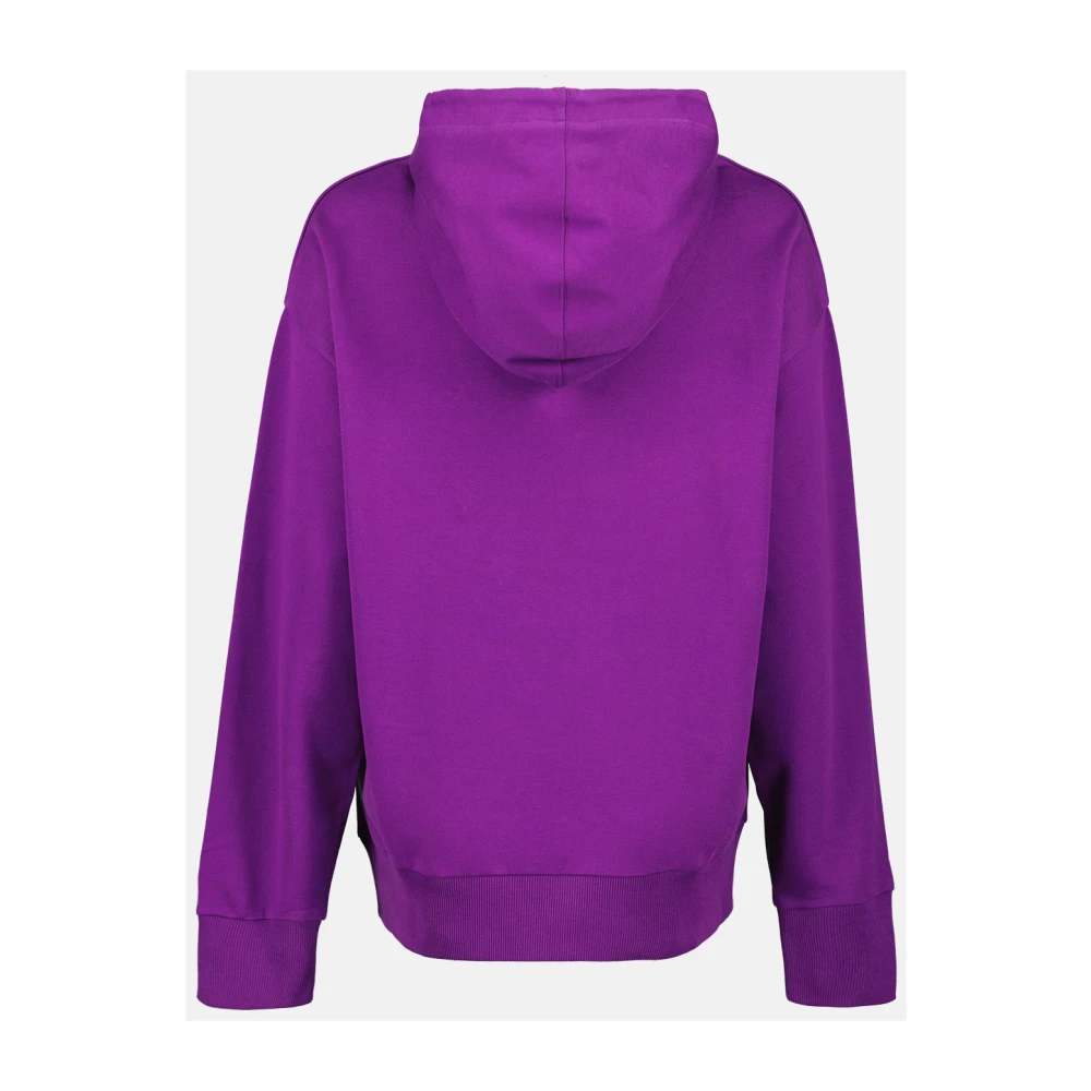 Moncler Dubbel Logo Hoodie Purple Dames