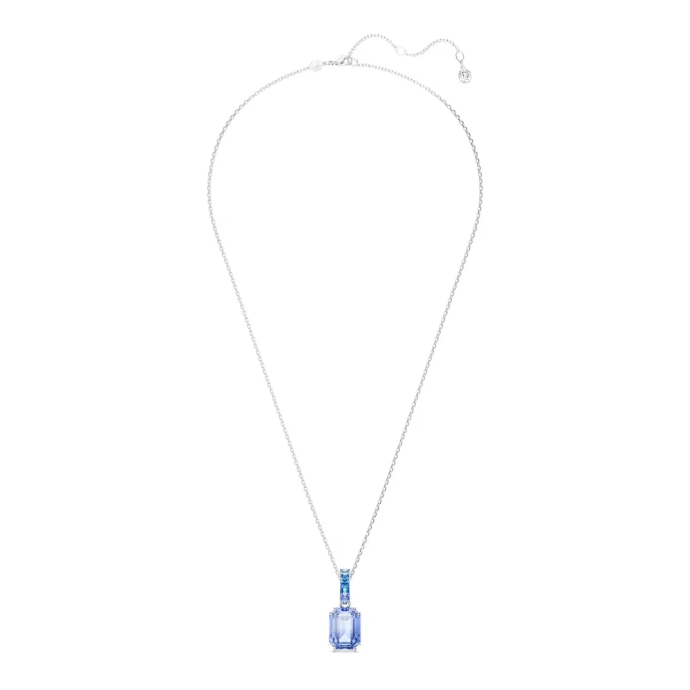 Swarovski , Necklaces, Female, Gray, One Size, Pendant Unisex Millenia Octagon Blue 5696518