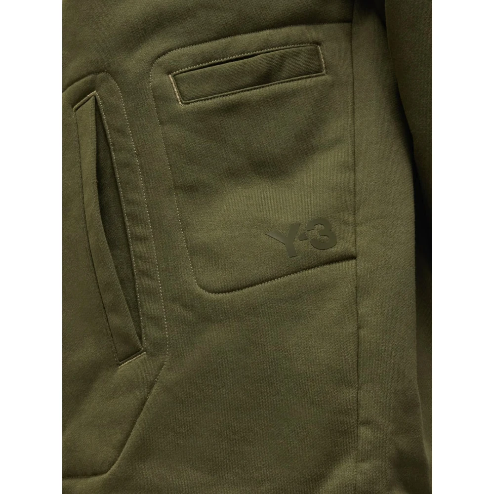 Y-3 Katoenen Logo Sweatshirt Green Heren