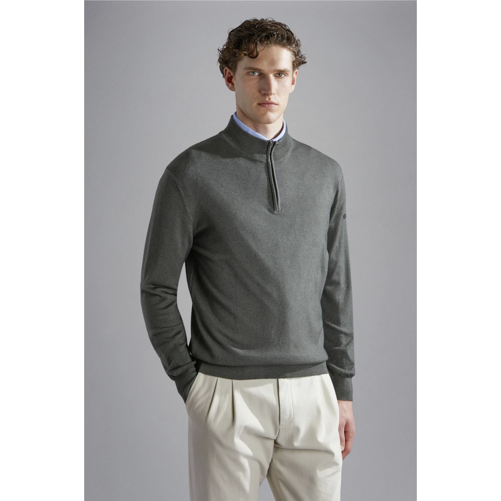 PAUL & SHARK Stijlvolle Pull voor Mannen Green Heren