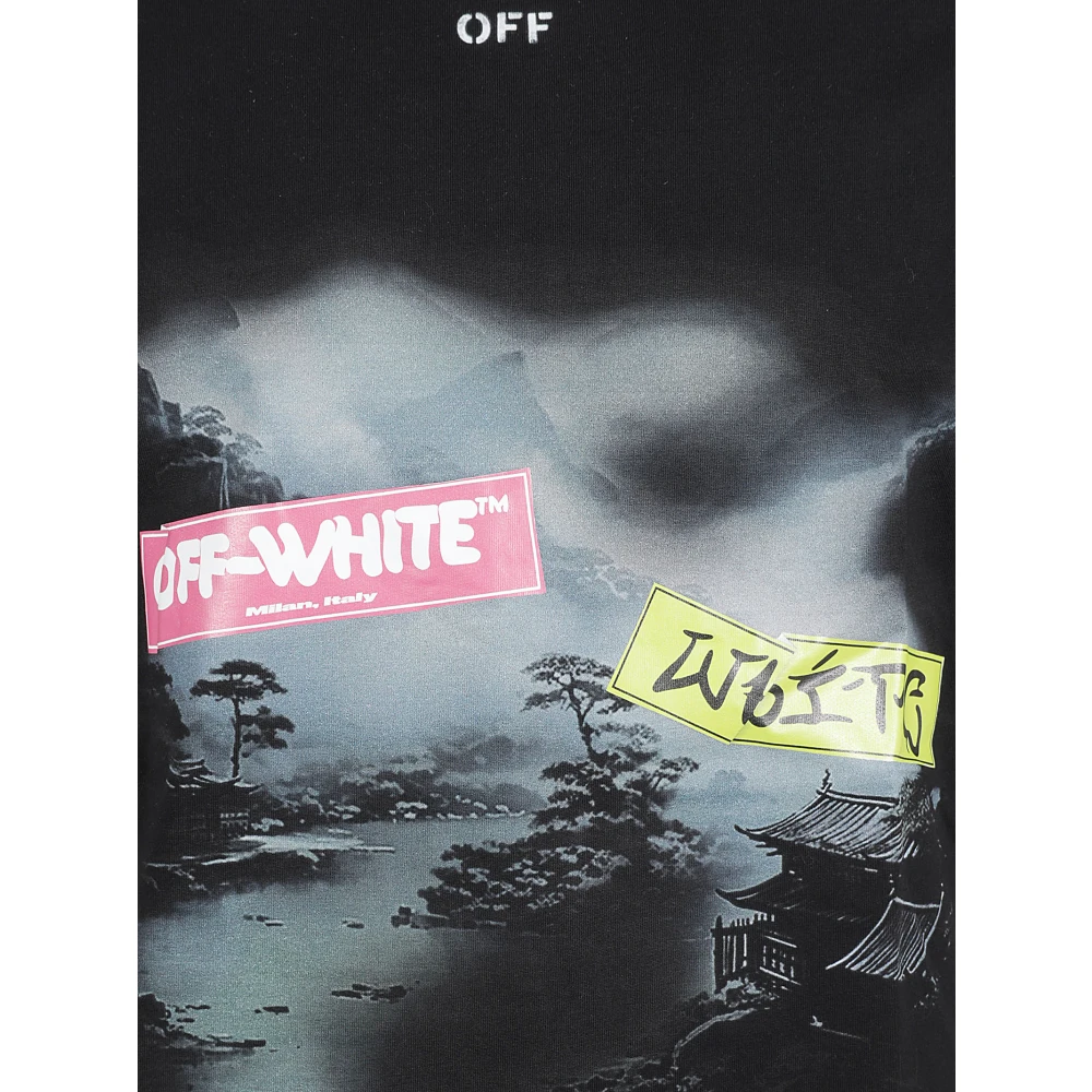 Off White Skate Sticker T-shirts en Polos Black Heren