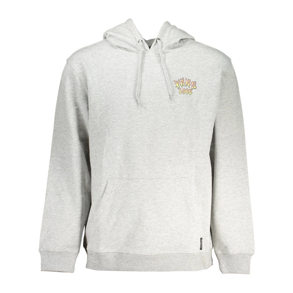 Vans Men's Gray Hoodies, L, Hoodie Without Zip In Grey