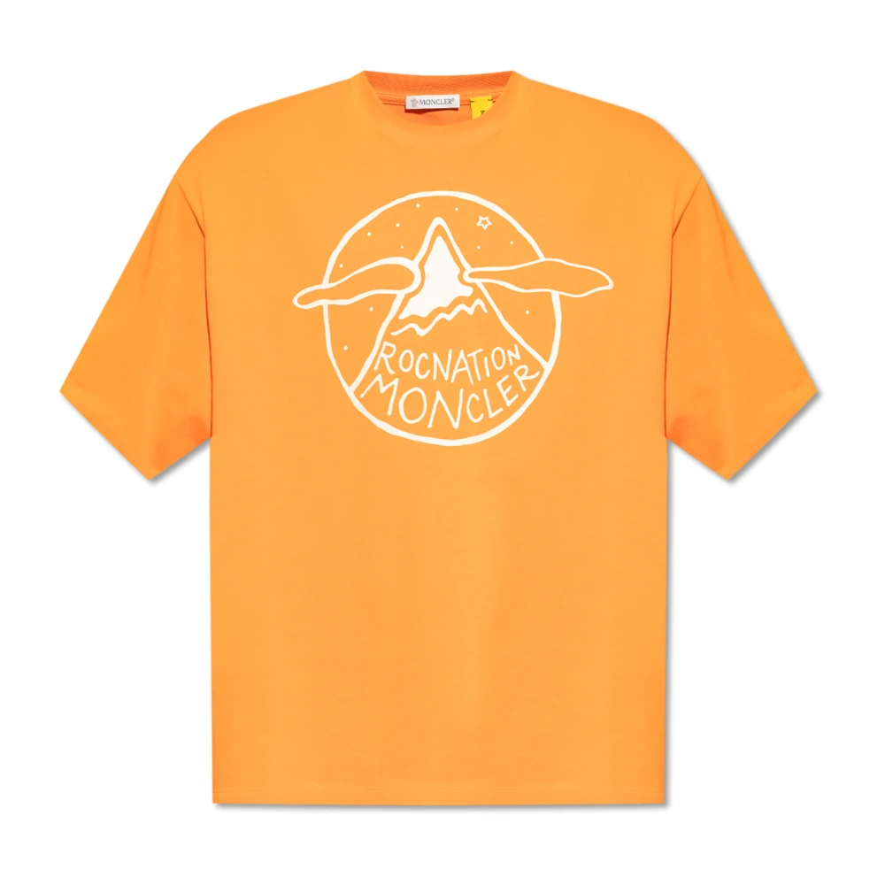 Moncler Genius T-shirt van Jay-Z x Roc Nation Orange Heren