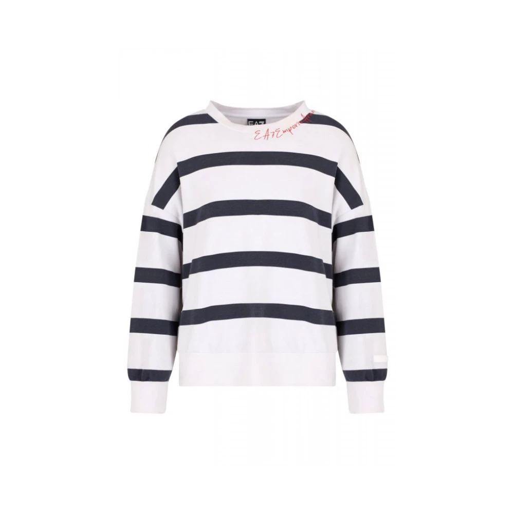 Emporio Armani Ea7 Damen Weiß Sweatshirts & Hoodies, Mgröße: