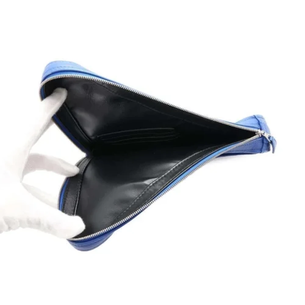 Balenciaga Vintage Pre-owned Leather clutches Blue Dames