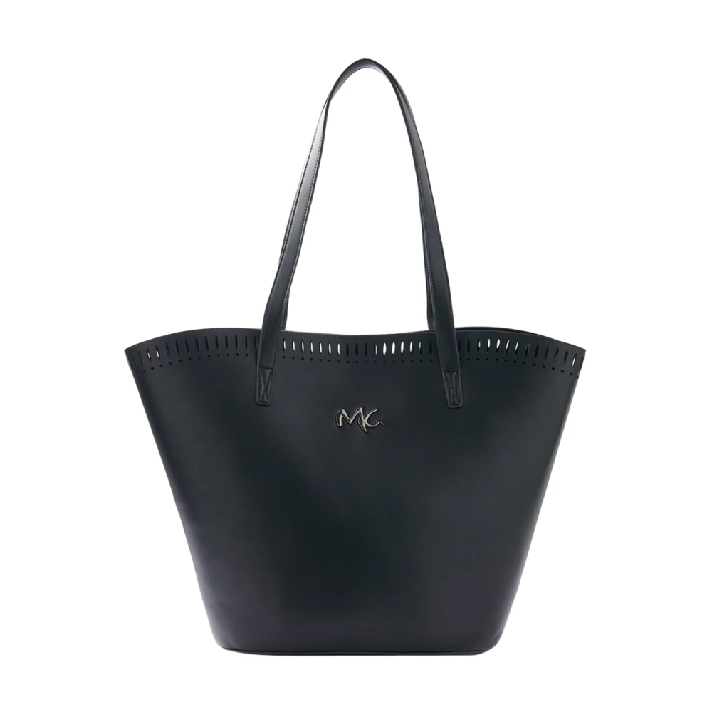 Manila Grace Elegante Shopper Tas Zwart Black Dames