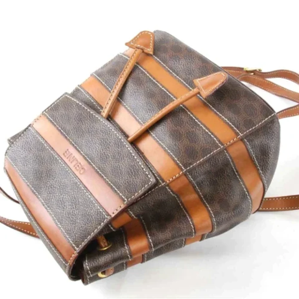 Celine Vintage Pre-owned Leather celine-bags Brown Dames
